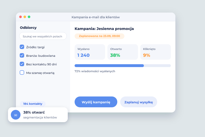 Kampania e-mail dla klientów - Agencje marketingowe i reklamowe Kampania e-mail dla klientów - CRM dla branży: Agencje marketingowe i reklamowe