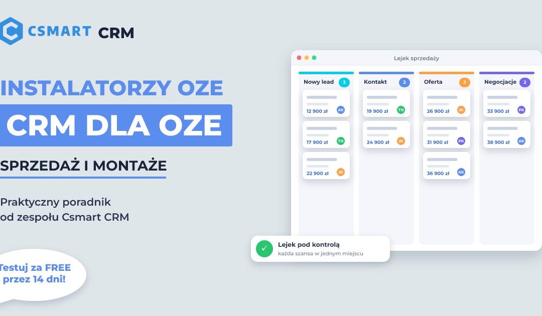 CRM dla OZE – System Zarządzania Instalatorami i Sprzedażą