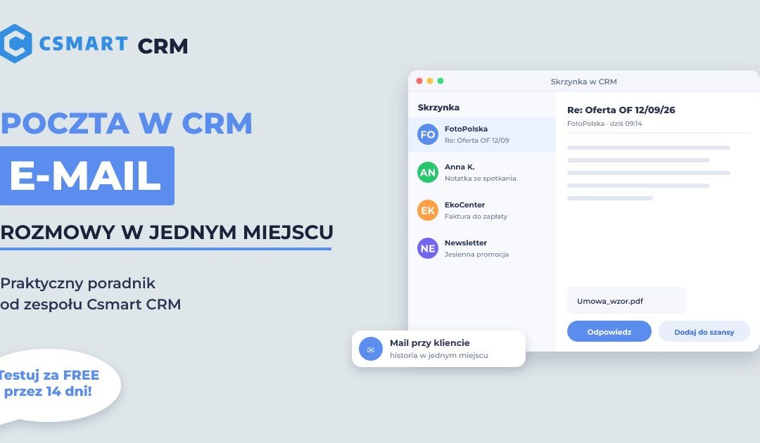 Integracja CRM z Email – Wszystkie Rozmowy w Jednym Miejscu
